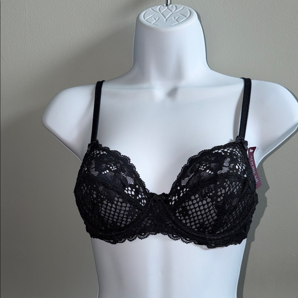 NWT Black Lace Underwire Bra